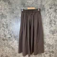 ☆GU☆ジーユー♪フレアスカート♪ブラウン♪大人可愛い♪(M)