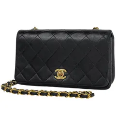 【在庫一掃】 シャネル CHANEL ミニ マトラッセ シングルフラップ チェーン ショルダーバッグ ココマーク ショルダーバッグ レザー ブラック A03571 レディース 【中古】
