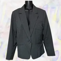 Silent Majority　サイレントマジョリティ　テーラードジャケット　グレー　レディース　ポケット　15ABR　XXL　大きいサイズ