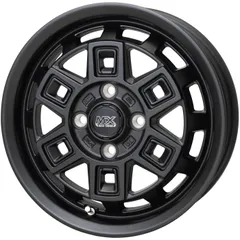 ホイール4本セット MAD CROSS AEVER マットブラック 14インチ 4.5J+45 4H-100のサムネイル