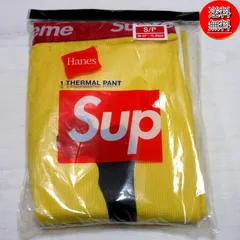 【送料無料★匿名配送★新品】国内品 Supreme(シュプリーム）Hanes（ヘインズ）Bones Thermal Crew(1Pack)Bones Thermal Pant (1 Pack)（ヘインズボーンズサーマルパンツ）Yellow（S)/黄色/骨柄