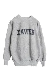 【お得なクーポン配布中!】 70s 80s USA製 カレッジ プリント スウェット メンズ レディース L 小さめ S 程 古着 ヴィンテージ トレーナー 裏起毛 クルーネック グレー