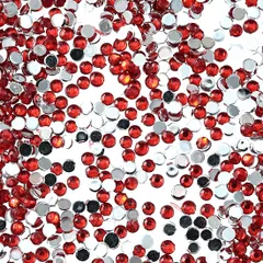 ラインストーン 赤 1.5mm ss3 9000粒 丸 ネイル 3D デコ レジン ハンドメイド パーツ BD3469