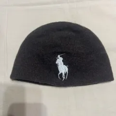 POLO RALPH LAUREN ポロラルフローレン ニット帽 ワンポイントロゴ ロゴ刺繍 ブラウン メンズ レディース ストリート
