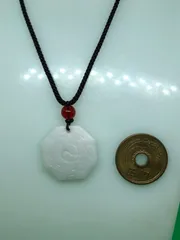 天然翡翠 太極八卦時来運 ネックレス2724-1/2