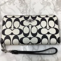 ✨超美品✨ COACH シグネチャー ラウンドファスナー長財布 CP409 🖤🤍