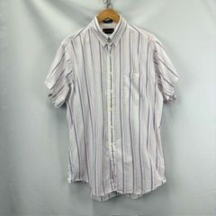 CHAPS RALPH LAUREN タブカラー ストライプ 半袖シャツ 90's 07061109 01