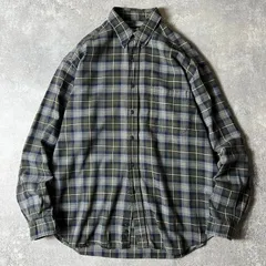 00s Eddie Bauer タータン チェック 長袖 コットン ボタンダウン シャツ L / 00年代 オールド エディーバウアー