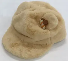 【中古】帽子 プーさん(つば/もこもこ) ファンキャップ(ベージュ) 「くまのプーさん」 東京ディズニーリゾート限定