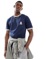 【送料無料】 アナザーインフルエンス メンズ Tシャツ トップス Another Influence graphic ringer t-shirt in navy NAVY