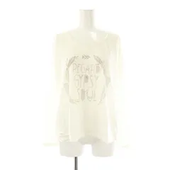 ナチュラルビンテージゴア Natural VINTAGE GOA Tシャツ カットソー ロゴ 長袖 F オフホワイト /DF ■OS ■AX