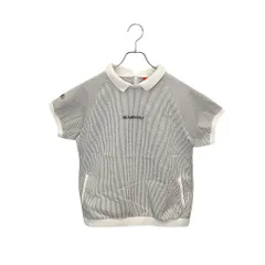 BEAMS GOLF ビームス ゴルフ オレンジレーベル クール マックス 襟付き シアサッカー プルオーバー 83-02-0351-461 L グレー/ホワイト