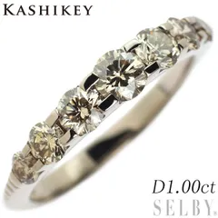 カシケイ ブラウン&クリア ダイヤモンド 0.28ct ネイキッド リング 13