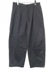 Graphpaper グラフペーパー 23AW Suvin Chino Wide Tapered Trousers ワイドチノパンツ グレー 2のサムネイル