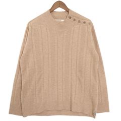 ANSNAM(アンスナム) riverrun リバーラン リブニット セーター エルボーパッチ サイズ04 古着
