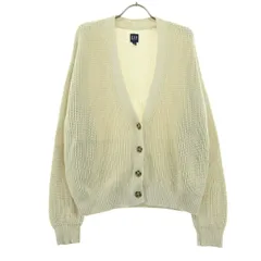 GAP ギャップ 長袖 ニットカーディガン M アイボリー レディース 古着