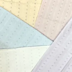 【専用】生地・ハギレ　花ストライプ　5色セット