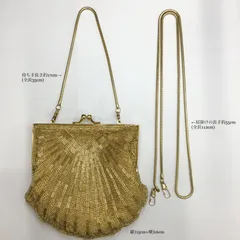 超豪華🔷昭和レトロ★ ビーズ ハンドバッグ ／ クラッチバッグ ／ ショルダーバッグ ／ 総ビーズ柄 ／ パーティーバッグ ／ ハロウィン・クリスマス・ニューイヤーパーティー ／手提げバッグ ／ 和装・洋装小物 ／ 着物  ／ がま口 ／ ビーズバッグ