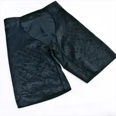 ME1-397☆新品同様 美品 Wacoalワコール GRC461 黒 光沢生地 花柄 シェイプアップ 下半身補正 ガードル 70サイズ 補正下着ガードル ホームクリーニング済 インナーウェア■