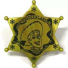 【中古】バッジ・ピンズ ウッディ 保安官バッジ(ゴールド) 「クリスマス・ファンタジー2016」 東京ディズニーランド限定 ウエスタンランド・シューティングギャラリー景品