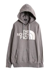 【お得なクーポン配布中!】 ノースフェイス プリント スウェット フード パーカー レディース S 古着 The North Face プルオーバー トレーナー 裏起毛 アウトドア 薄手