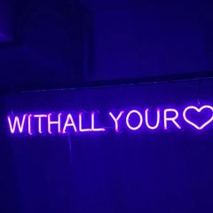 【限定50%OFF】WITH ALL YOUR♡ ☓ ネオンサイン / ネオン管 / ネオンライト / インテリア照明