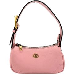 【GUCCI/グッチ】アフロディーテ スモールハンドバッグ 739076 ハンドバッグ レザー ピンク/ゴールド金具 レディース 【中古】【真子質店】【BL】