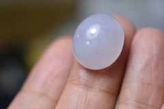 BG9-38 厚手54.0mm糯種薄春彩ラベンダーミャンマー産A貨本翡翠