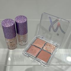【107】IBIM　アイビム　アイグリッターホワイト　アイグリッターピーチ　IBパレットローズ　アイシャドウ　キラキラ　コスメ　化粧品　レディース　3点セット　まとめ売り　松山朝生田店