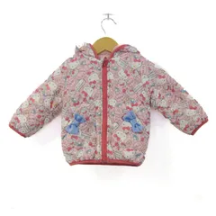 サンリオ ハローキティ ダウンジャケット 中綿 アウター ベビー 女の子用 80サイズ ピンク SANRIO 【中古】