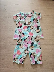(日本) Disney(ディズニー) ミニーマウス 上下セット セットアップ 新品 90