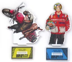 【中古】アクリルスタンド・アクリルパネル 坂本太郎＆朝倉シン ライダー風アクリルスタンド 「コミックス SAKAMOTO DAYS 15巻」 帯プレゼントキャンペーン 当選品