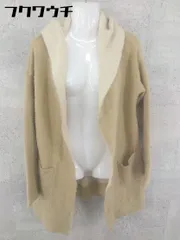 ◇ DOUDOU ドゥドゥ 長袖 カーディガン サイズF ベージュ系 レディース 【1002802452819】