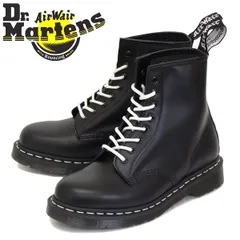 Dr.Martens (ドクターマーチン) 24758001 1460Z 8ホール レザーブーツ ホワイトステッチ BLACK Dr.Martens UK5-約24.0cm