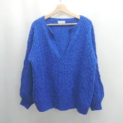 ◇ ⊇ PAGEBOY ページボーイ ALICIA 無地 長袖 ニットカーディガン サイズF ブルー系 レディース E  【1506230029099】