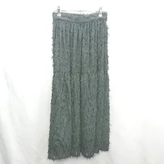 ◇ Θ CIAOPANIC チャオパニック 総柄 ロング フレア スカート サイズF ブラック系 レディース E  【1501230021517】