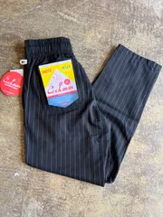 COOKMAN CHEF PANTS 新品 ピンストライプ ブラックのサムネイル