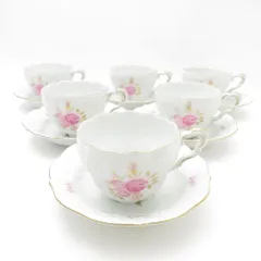 Lindner リンドナー　西ドイツ製 花柄 皿6枚セット　西洋アンティーク Lindner リンドナー 西ドイツ製 花柄 皿6枚セット 西洋アンティーク