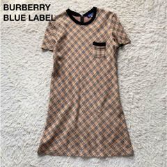 極美品】BURBERRYブルーレーベルノバチェック柄半袖シャツワンピースM