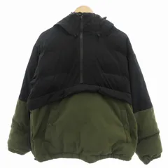 ニコアンド Niko and.. フリース アノラックパーカ ジャケット 中綿ブルゾン ハーフジップ プルオーバー バイカラー 3 M カーキ 黒 ブラック /FFのサムネイル