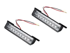 [Partools] ナンバー灯 9LED ジムニー 汎用 移動用 ライセンスランプ JB23 JA11 JA12 SJ30 JA22 (2セット) [2セット]