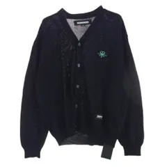 NEIGHBORHOOD ネイバーフッド 24SS 241FUNH-KNM02 PLAIN CARDIGAN ロゴ刺繍 カーディガン ブラック系 L【美品】【中古】のサムネイル