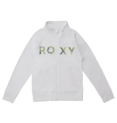 新品 [ロキシー] ラッシュガードボタニカル柄 スタンドジップアップ ガールズ ラッシュガードガールズ