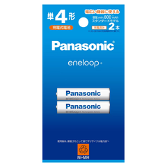 パナソニック 単4形2本 充電池 エネループ BK-4MCD/2H 製造年月 2025年4月 Panasonic eneloop