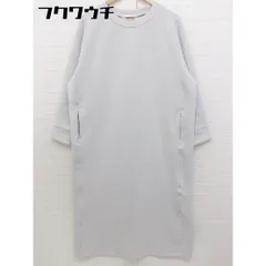 ◇ Aunt Marie's アントマリーズ ボンディング 長袖 ロング ワンピース サイズF グレー レディース 【中古】 【1105210022091】
