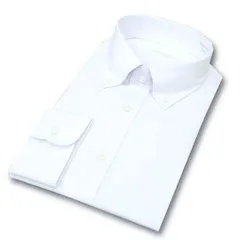 メンズ ドレスシャツ 長袖 カッターシャツ ボタンダウン L LL【CYGNUS】Yシャツ 白 ホワイト シャツ 超形態安定・制菌・抗菌防臭加工