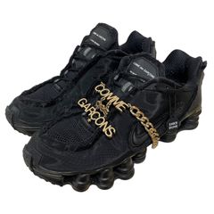 定価42,120円 Comme des Garcons NIKE Women's SHOX TL CJ0546-001 BLACK 27cm コムデギャルソン ナイキ ブラック 黒 27.0cm GARCONS CDG ギャルソン