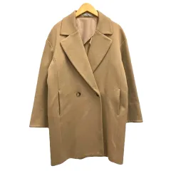 セオリーリュクス theory luxe コート ジャケット ダブル ウール混 長袖 無地 膝丈 38 ベージュ