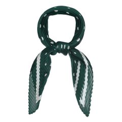 【人気商品】[Allegra K] プリーツ スカーフ ネッカチーフ ひし形 リボン ドッ ト柄 髪飾り バンダナ ヘッドバンド レディース
