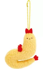 【中古】バッジ・ビンズ えびふらいのしっぽ(進化A) もしもすみっコが進化したら？テーマ ぶらさげマスコットバッジ 「すみっコぐらし」